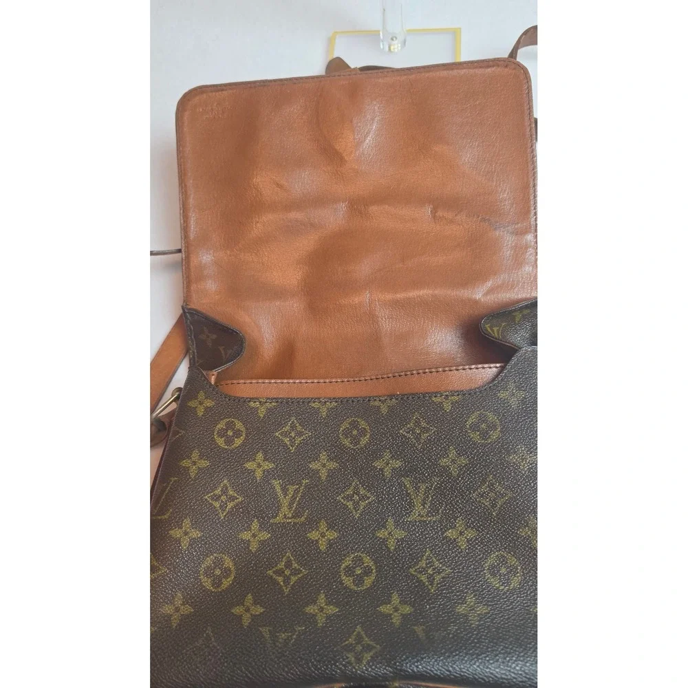 Authentic Vintage Louis Vuitton Monogram Cartouchière 26 GM Crossbody Bag - 1985